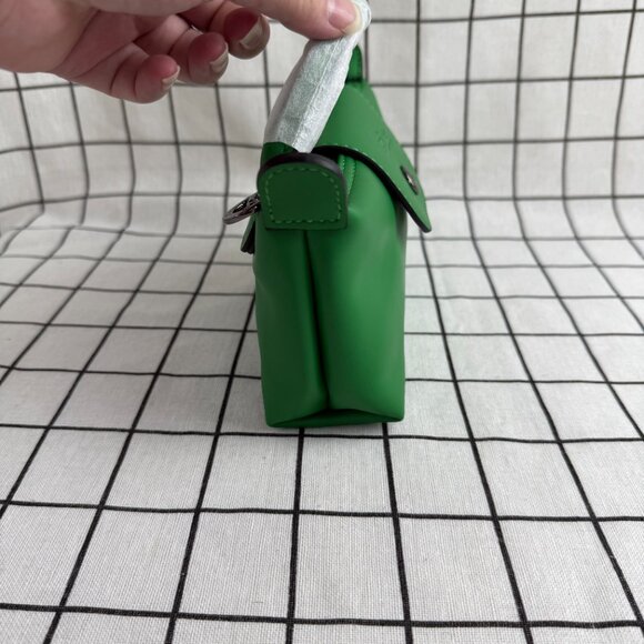 NWT LONGCHAMP LE PLIAGE XTRA XS POUCH Green - Picture 6 of 8